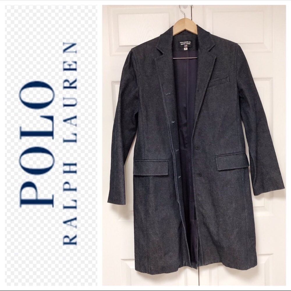 Vintage Polo Ralph Lauren Long Denim Jacket M